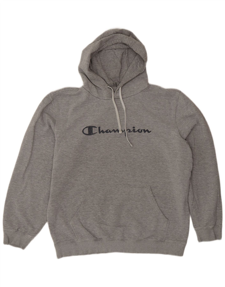 Champion Pull à capuche graphique pour homme 2XL Gris