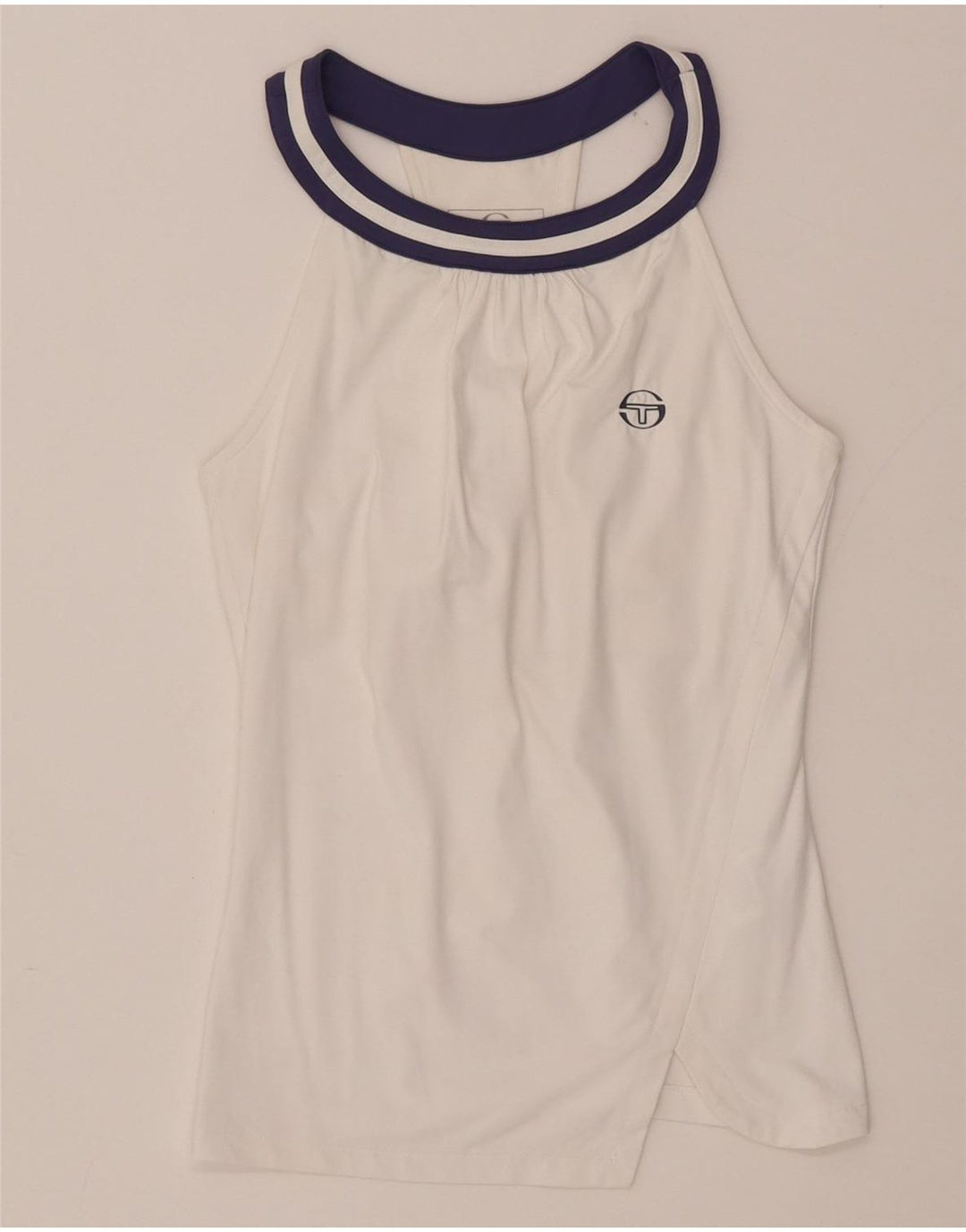 Sergio Tacchini Débardeur Femme UK 4 XS Nylon Blanc