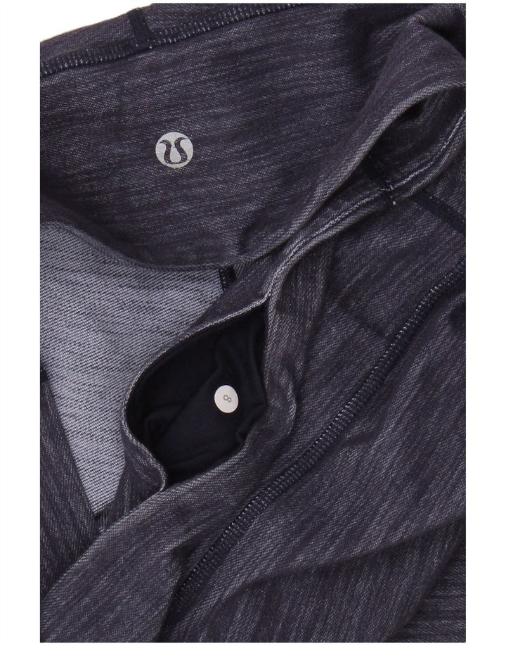 LULULEMON Leggings Capri pour femmes US 8, rayures violettes moyennes