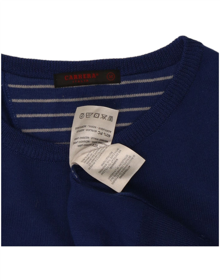 Carrera Pull Col Rond Homme Bleu Moyen Laine