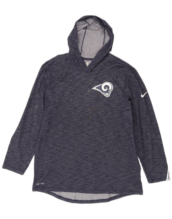 Nike Los Angeles Rams Haut à capuche à manches longues pour homme Bleu marine moucheté