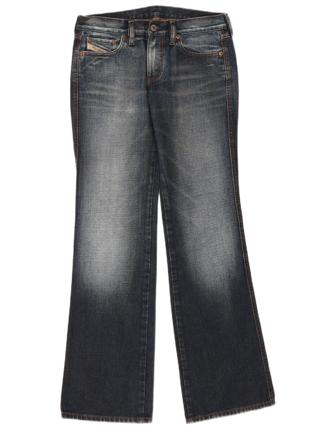 DIESEL Jean Bootcut Femme W28 L31 Bleu Marine Coton