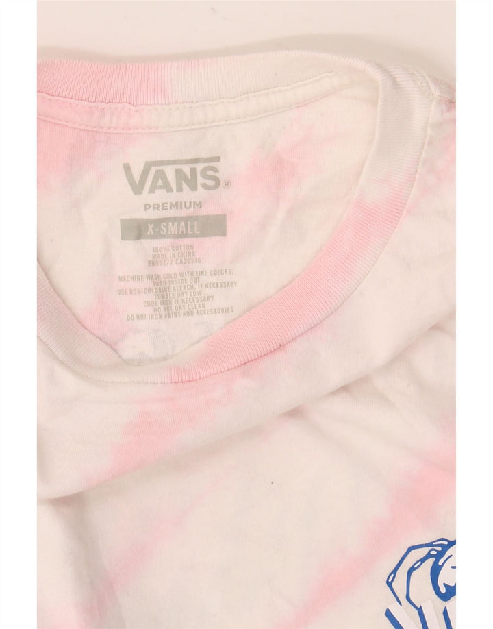 Vans Haut premium à manches longues XS en coton tie-dye blanc pour homme