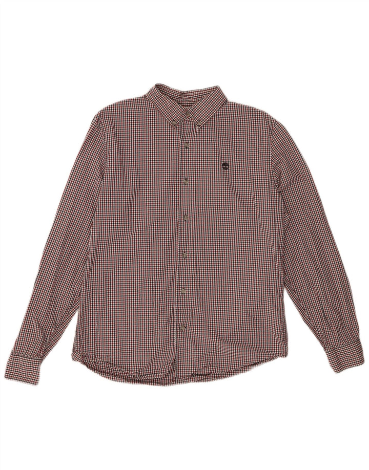 TIMBERLAND Chemise Homme Grand Carreau Rouge