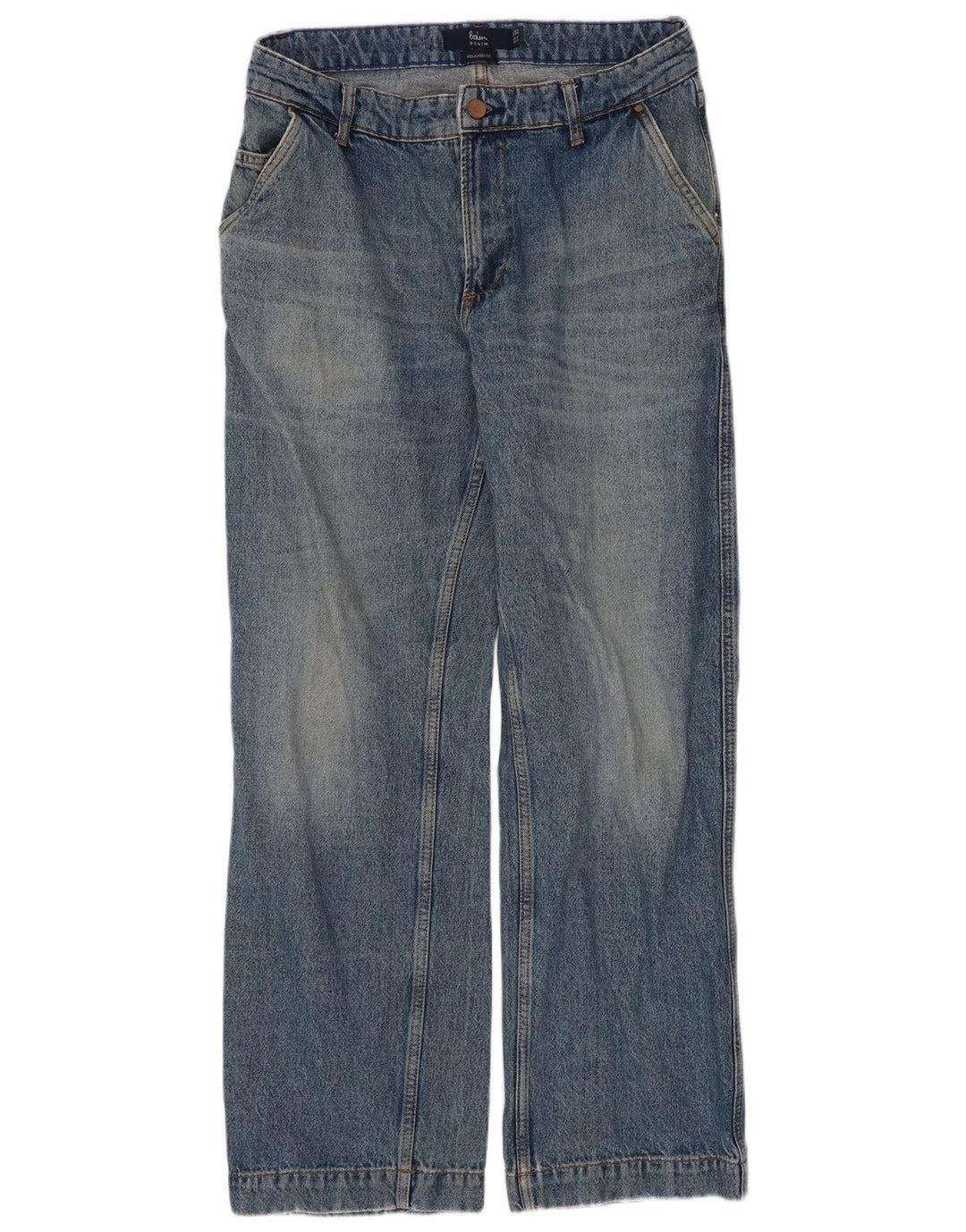 Boden Femme Jeans Loose W32 L29 Bleu Coton