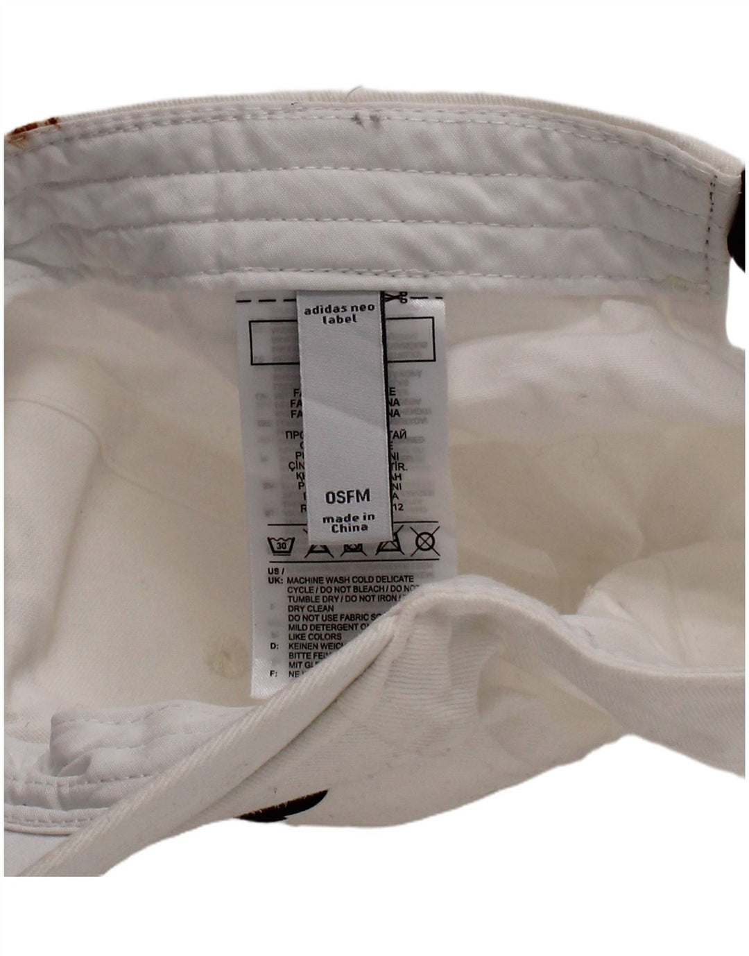 Adidas Casquette de baseball graphique pour homme Taille unique Blanc Coton