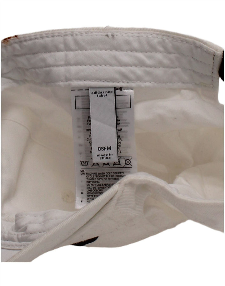 Adidas Casquette de baseball graphique pour homme Taille unique Blanc Coton