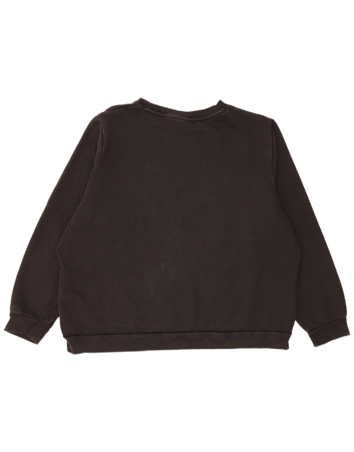 PUMA Womens Oversized Sweatshirt Jumper UK 20 2XL Black Cotton