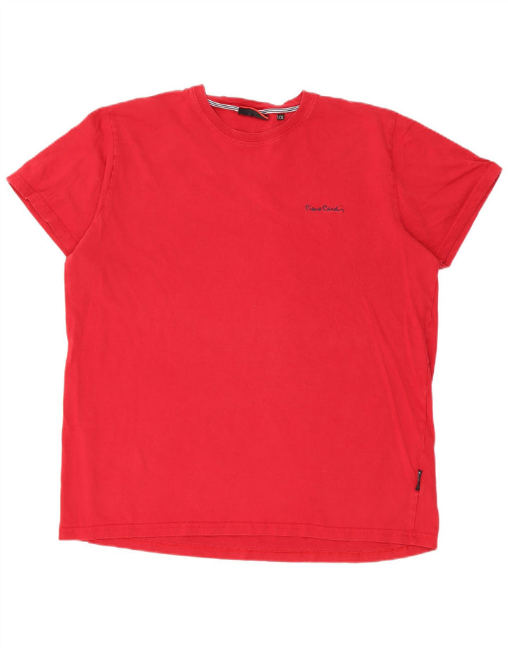Pierre Cardin T-Shirt Homme Top 2XL Rouge Coton