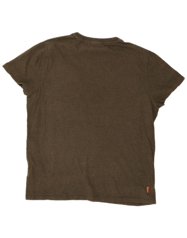 Superdry T-Shirt Homme Top 2XL Kaki Coton