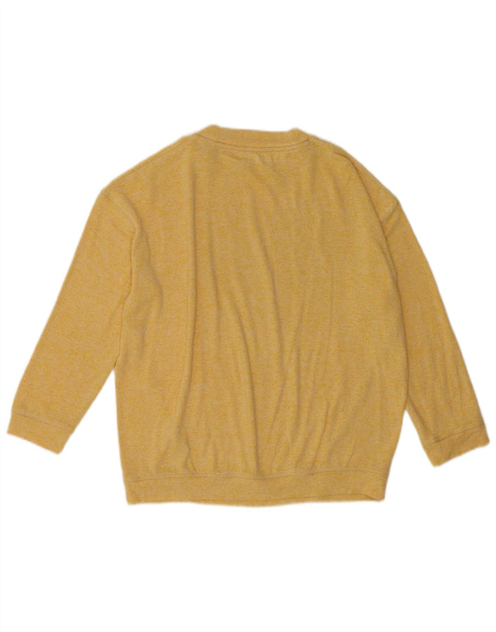 Marks & Spencer Haut chemisier surdimensionné pour femme UK 10 Petit jaune moucheté
