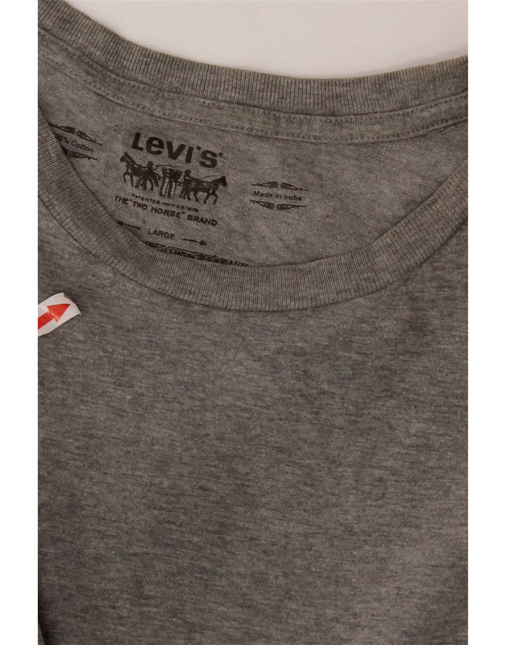 Levi's T-Shirt Homme Gris Large Coton