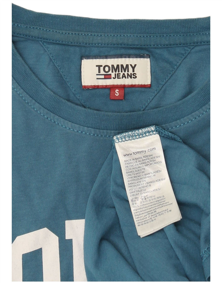Tommy Hilfiger T-Shirt Graphique Homme Petit Bleu Coton