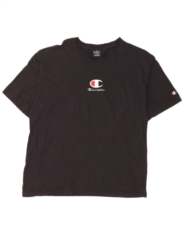 Champion T-Shirt Graphique Homme Grand Noir Coton