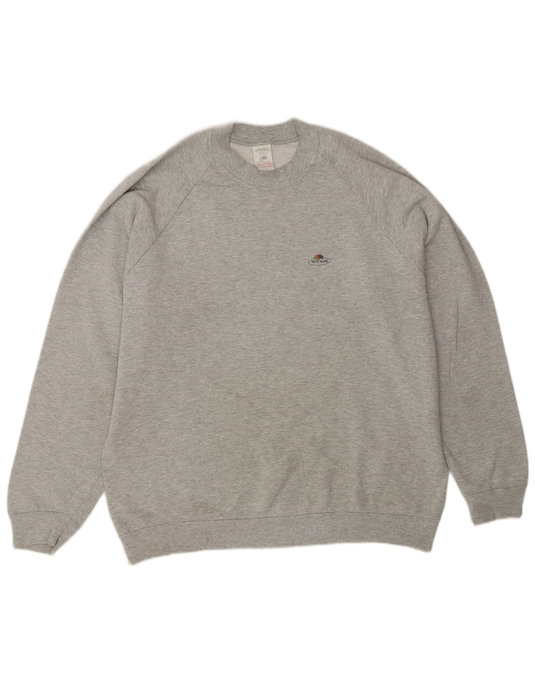 vintage Mens Sweatshirt Jumper XL Gris Coton