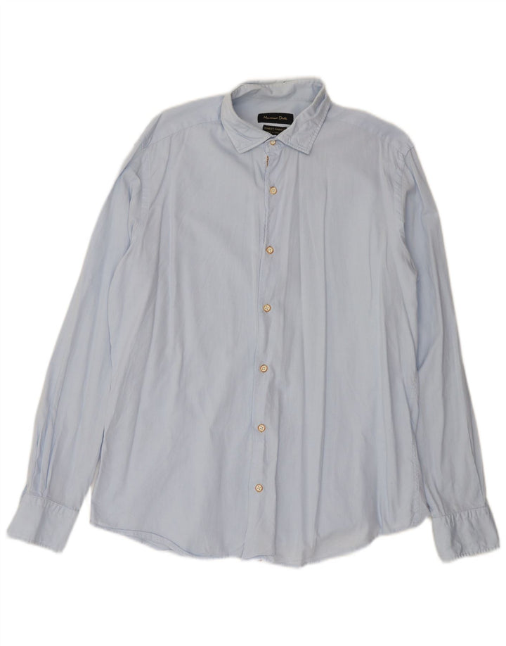 Massimo Dutti Chemise Homme Grand Bleu