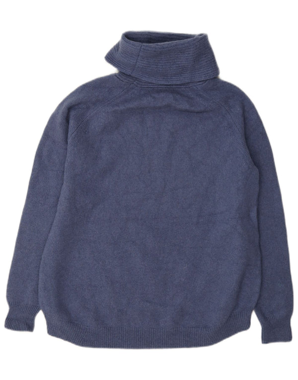 Massimo Dutti Pull col roulé pour femme UK 10 Petit Bleu
