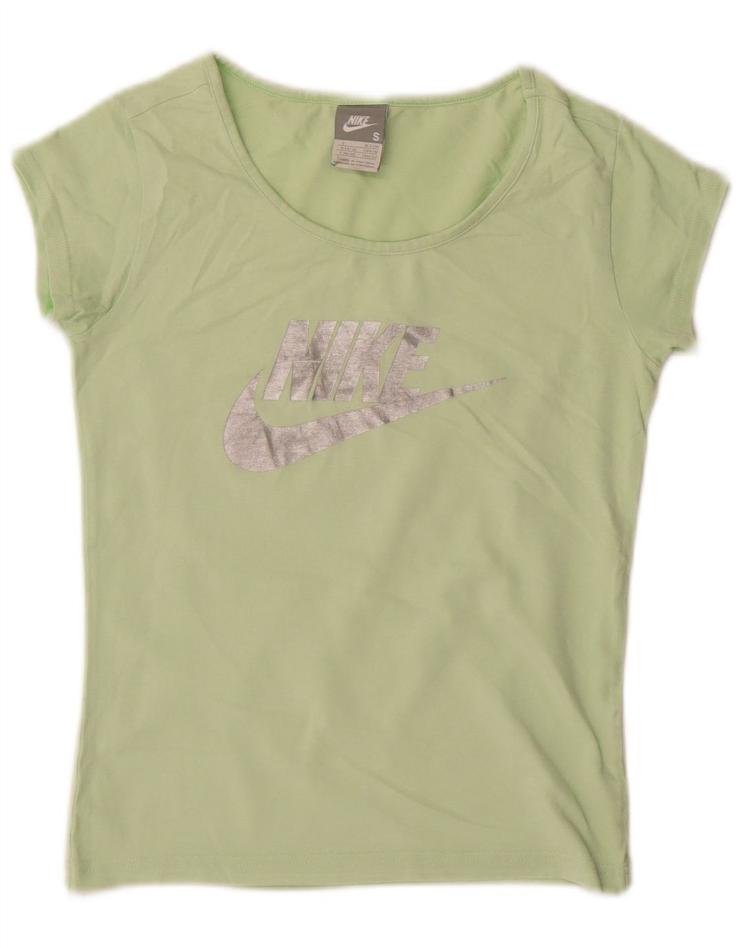 Nike T-shirt court graphique pour femme UK 8/10 Petit vert