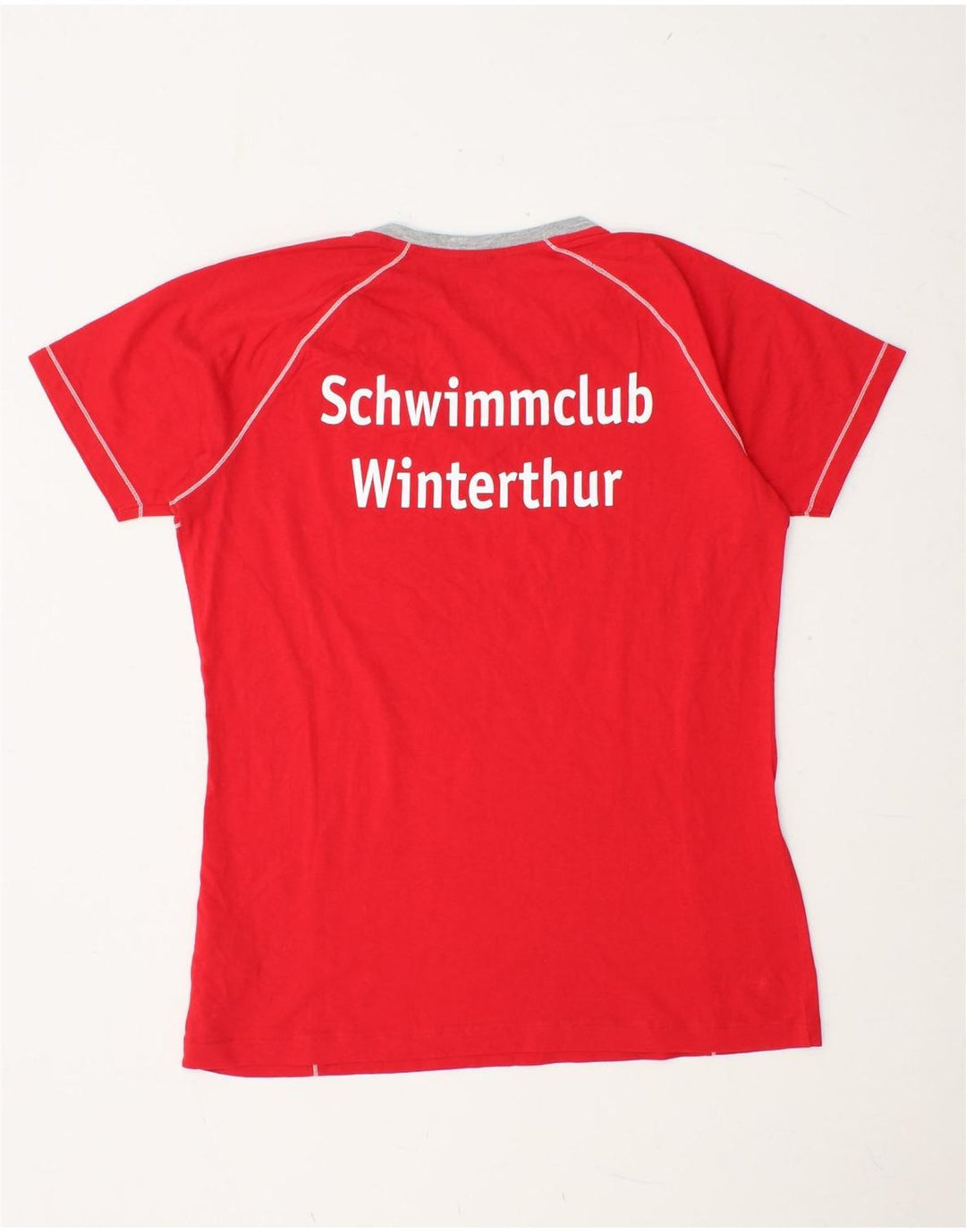 ARENA T-Shirt Graphique Femme UK 14 Coton Rouge Moyen