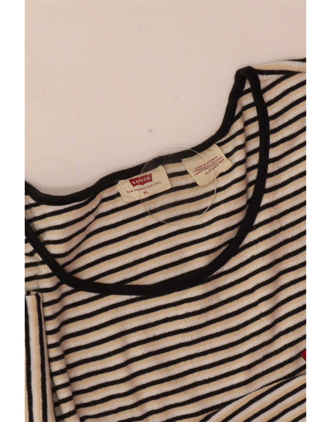 Levi's T-Shirt Femme UK 18 XL Rayé Multicolore