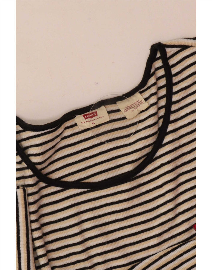 Levi's T-Shirt Femme UK 18 XL Rayé Multicolore