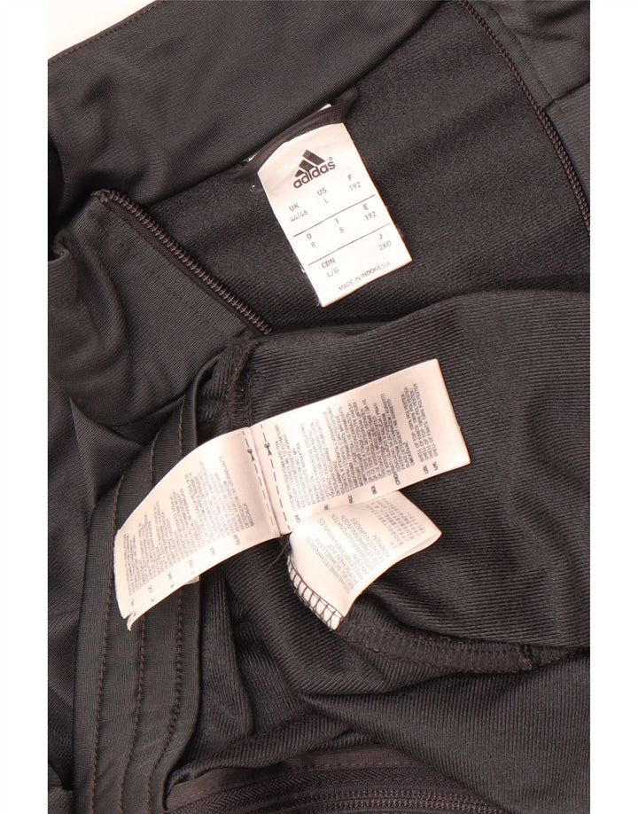 Adidas Veste de survêtement pour homme UK 44/46 Large Gris Polyester