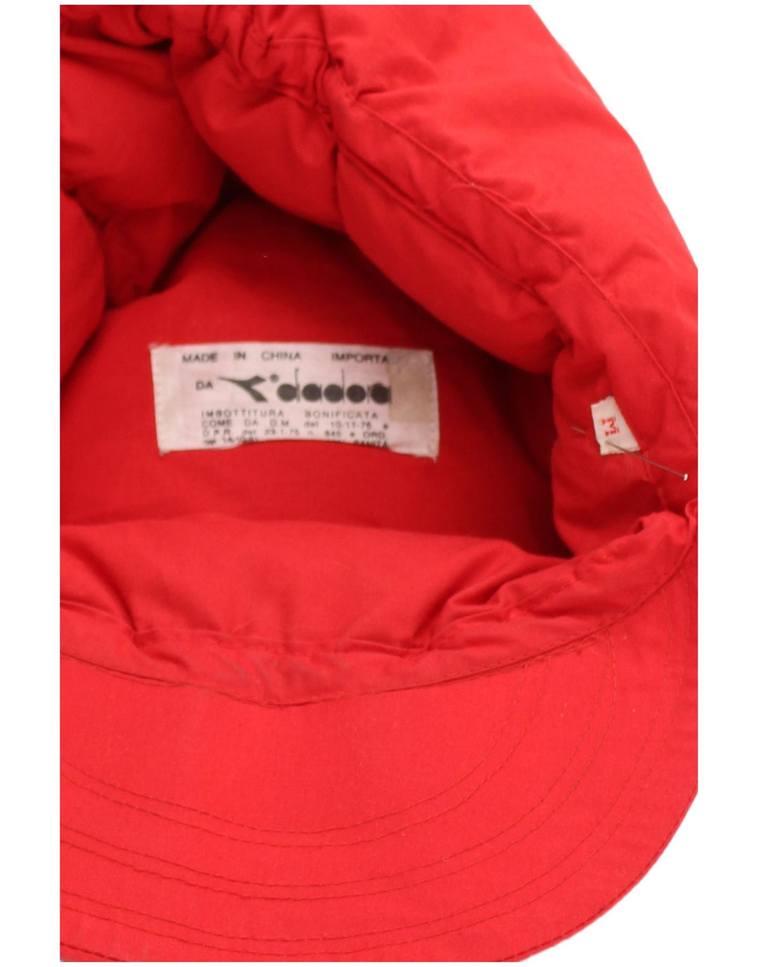 Diadora Casquette Rembourrée Ear Flap Homme Rouge Moyen
