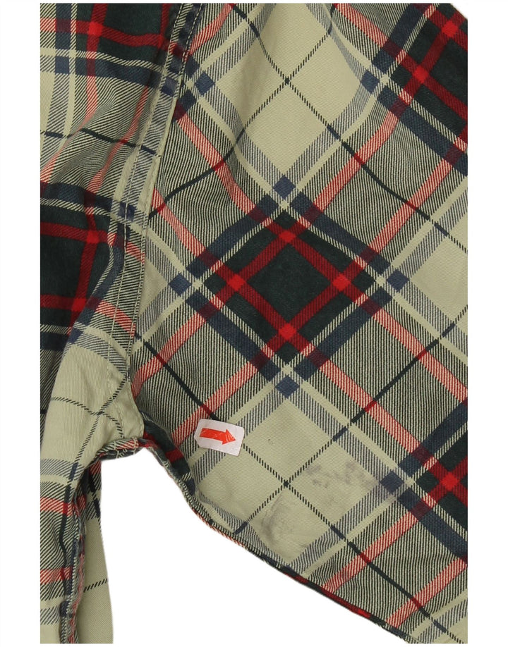 Superdry Chemise Slim Fit en Flanelle à Carreaux pour Hommes Grand Carreau Vert