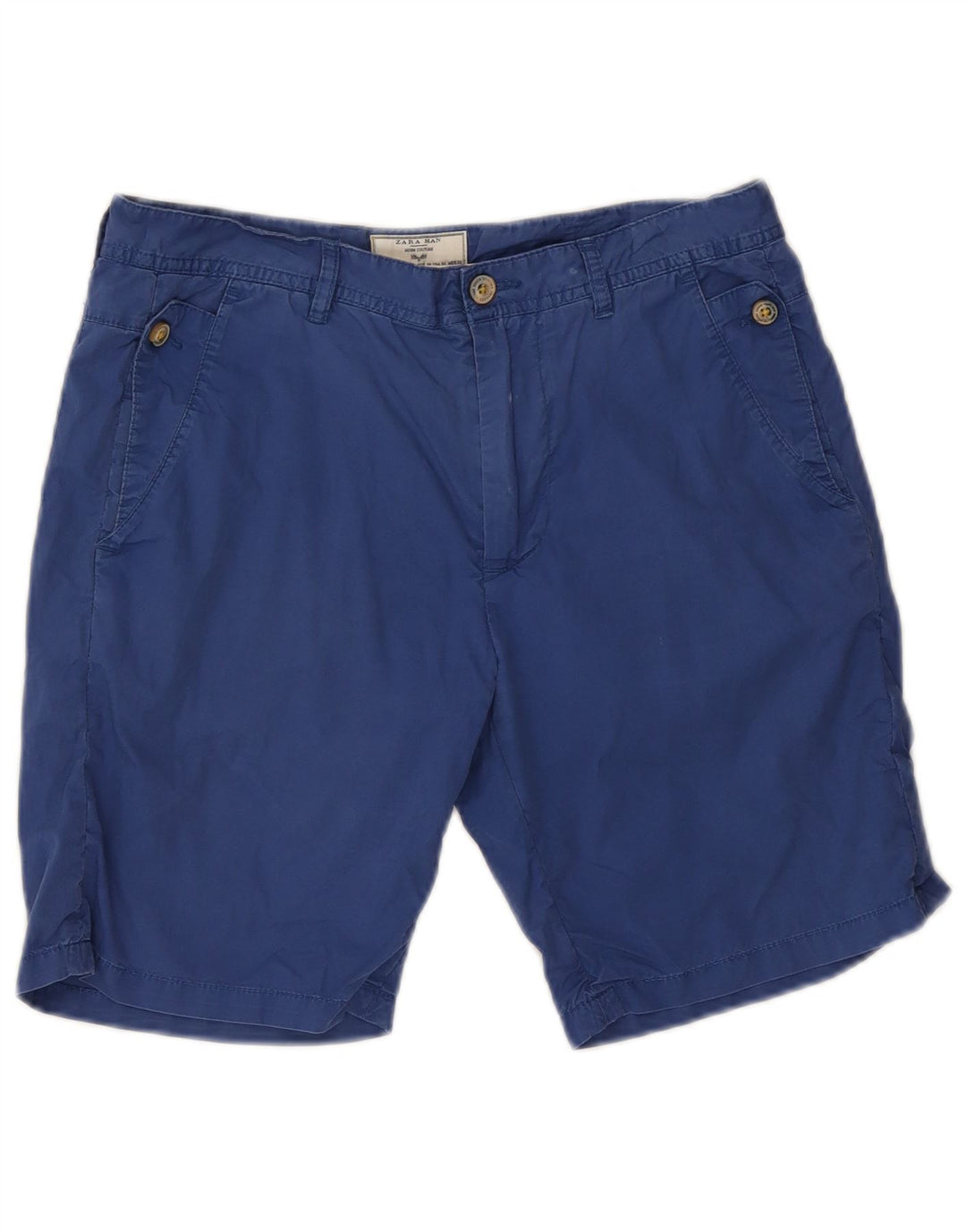 Zara Short Chino Homme EU 38 Small W30 Bleu