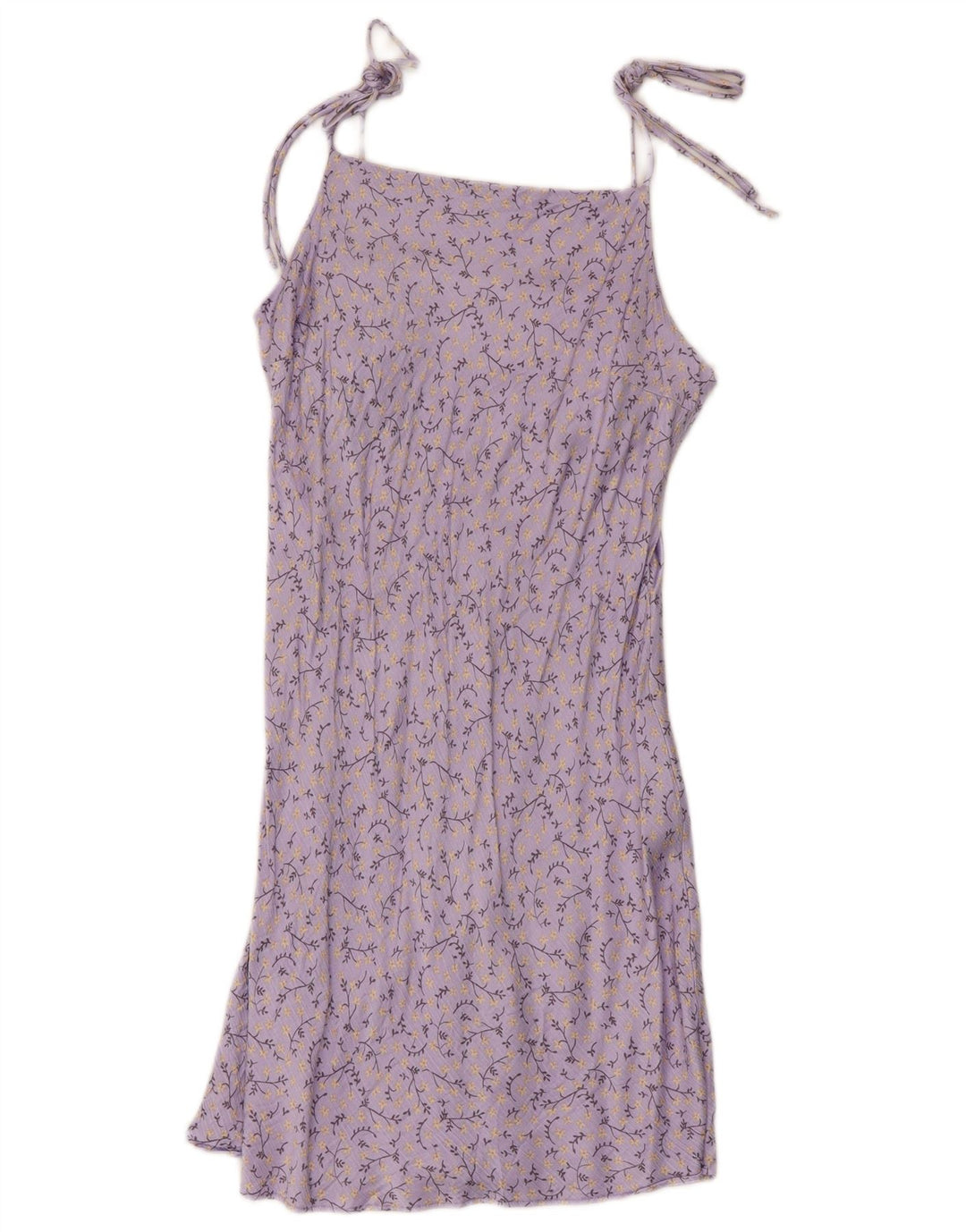 Zara Robe d'été pour femme UK 12 Medium Violet Floral