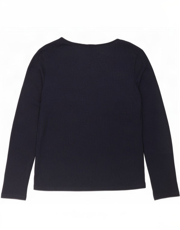 Marks & Spencer Chemisier à manches longues pour femme UK 16 Large Bleu marine