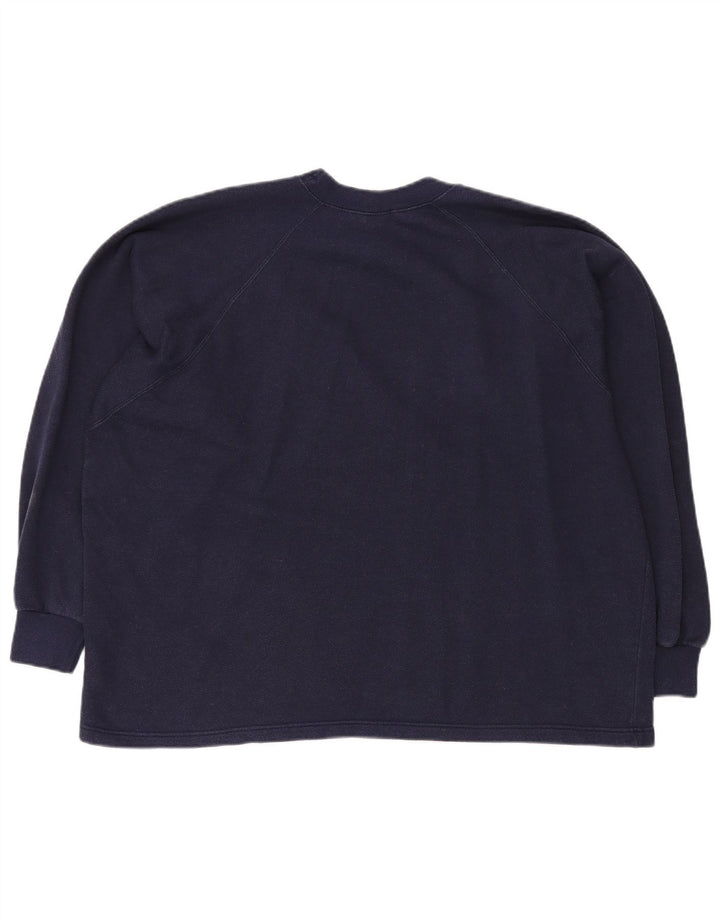 CHAMPION Sweat-shirt graphique surdimensionné pour femme UK 16 Large Bleu marine