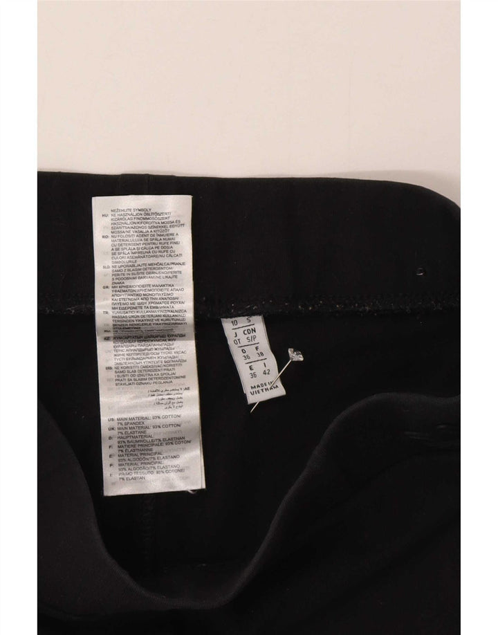 Adidas Leggings Femme UK 10 Petit Coton Noir