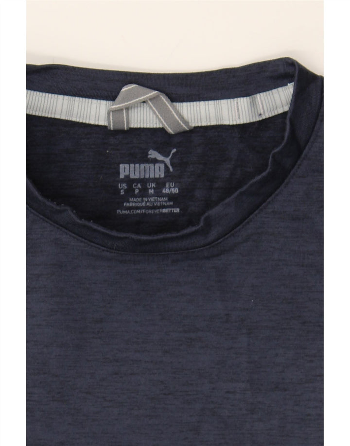 PUMA Womens Sweatshirt Jumper UK 14 Medium Navy Blue Vintage Puma and Second-Hand Puma from Messina Hembry 