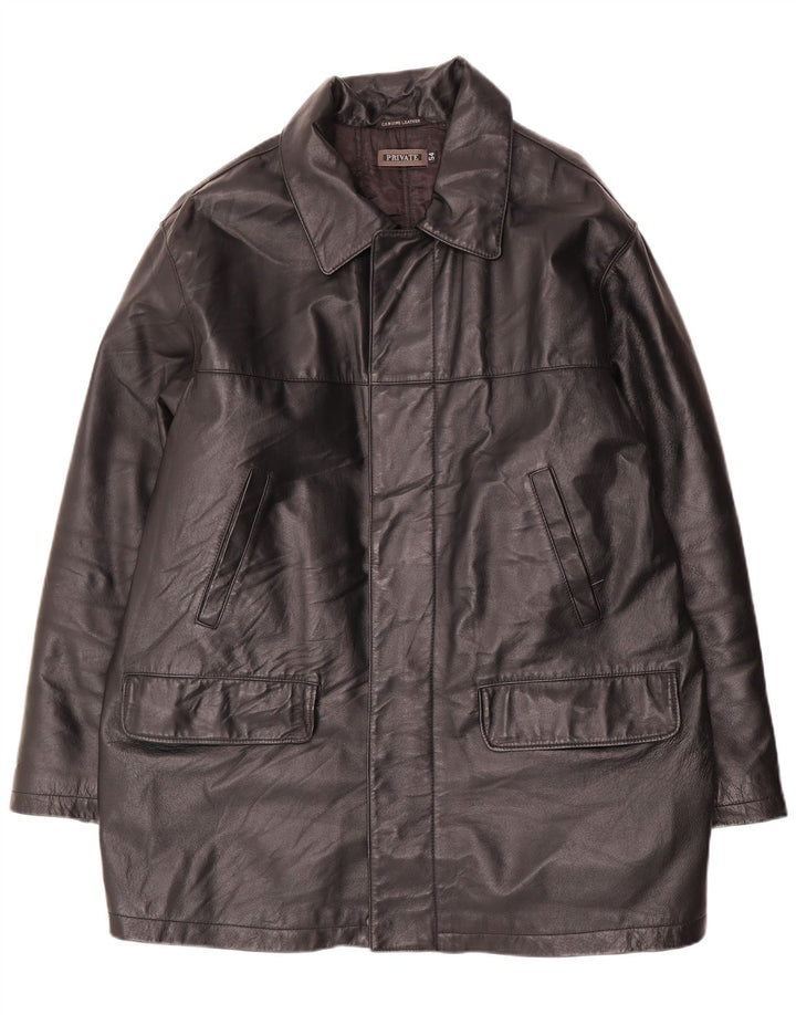 Veste en cuir homme privé IT 54 2XL cuir noir