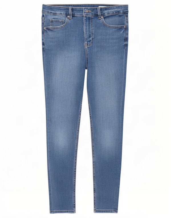 Marks & Spencer Jean skinny court The Ivy pour femme UK 12 Medium W30 L25 Bleu
