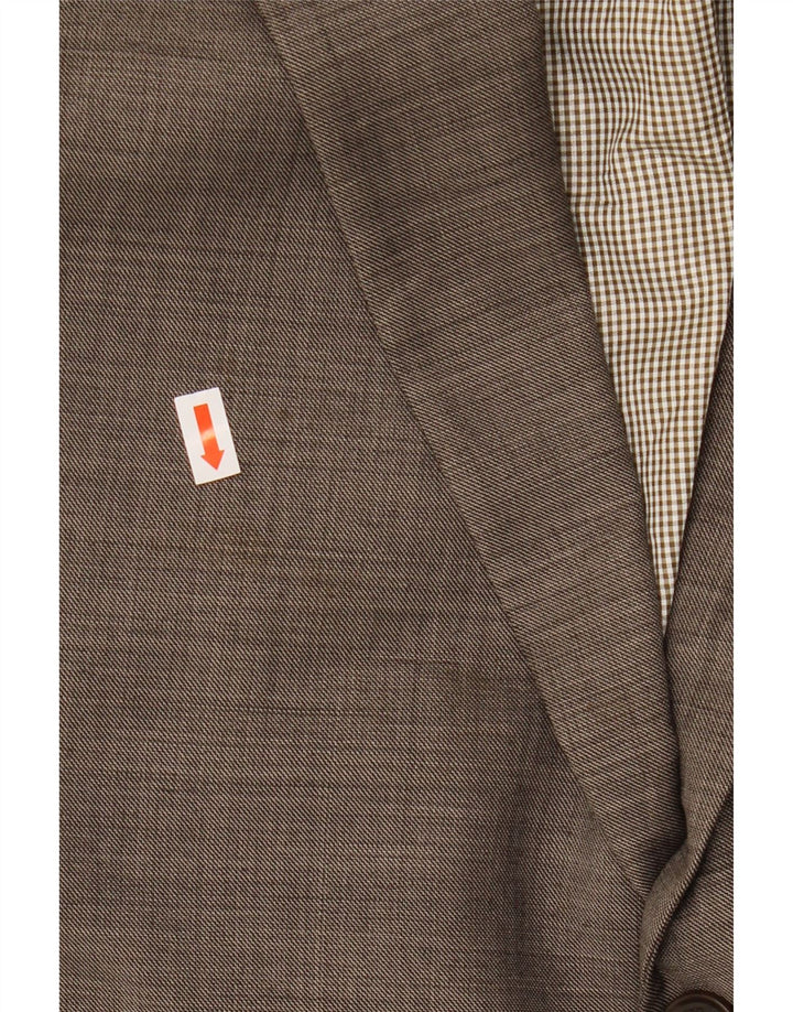 TOMMY HILFIGER Veste Blazer 2 Boutons Homme UK 46 3XL Gris Laine