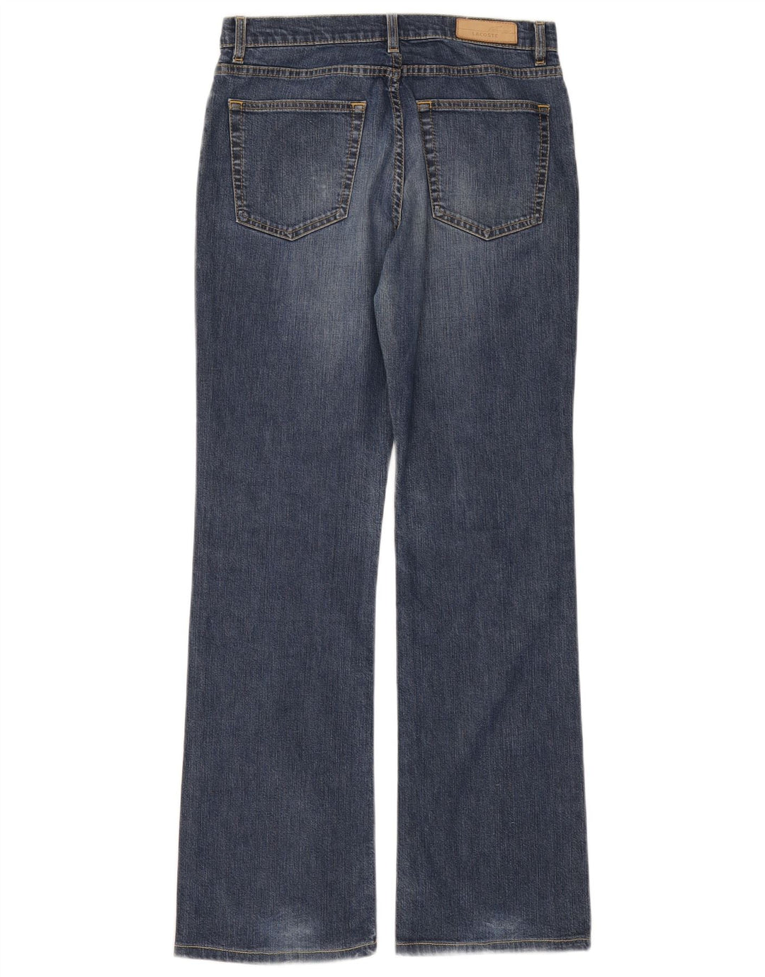 Lacoste Womens Bootcut Jeans Taille 40 Moyen W27 L31 Bleu Coton