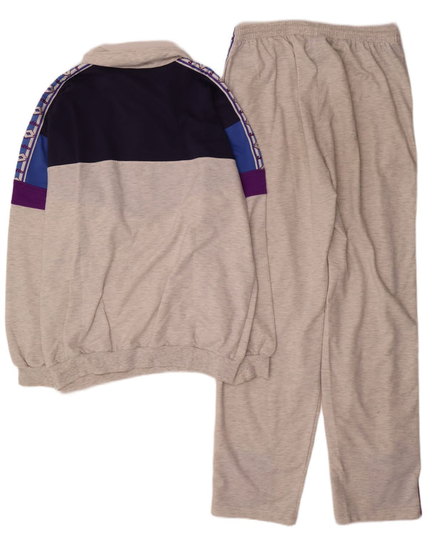 Lotto Survêtement complet graphique pour homme XL Gris Colorblock Polyester