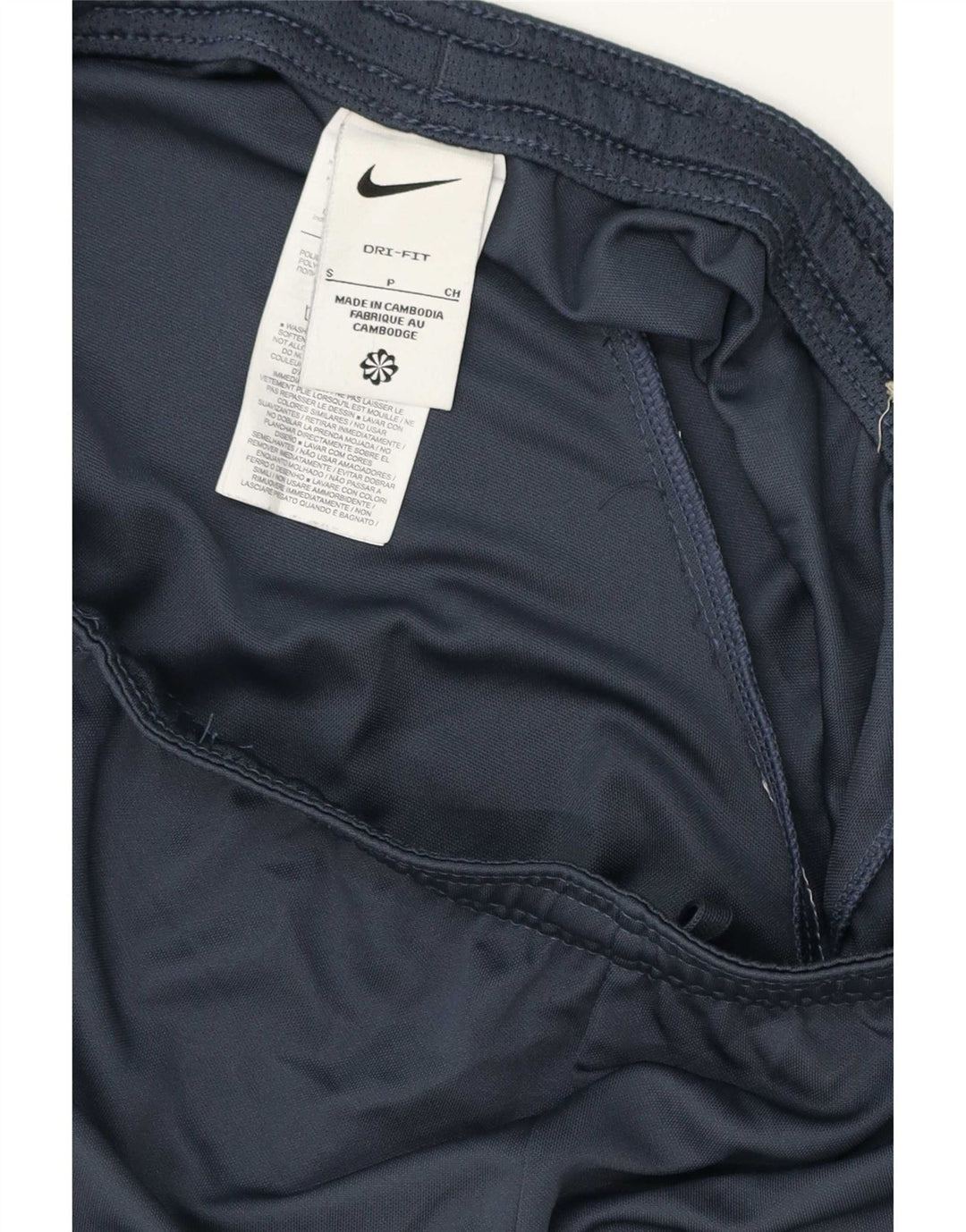 Nike Short de sport Dri Fit pour homme Taille S Bleu marine Colorblock Polyester
