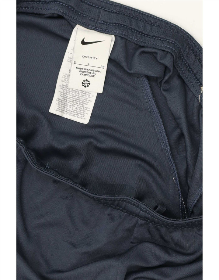 Nike Short de sport Dri Fit pour homme Taille S Bleu marine Colorblock Polyester