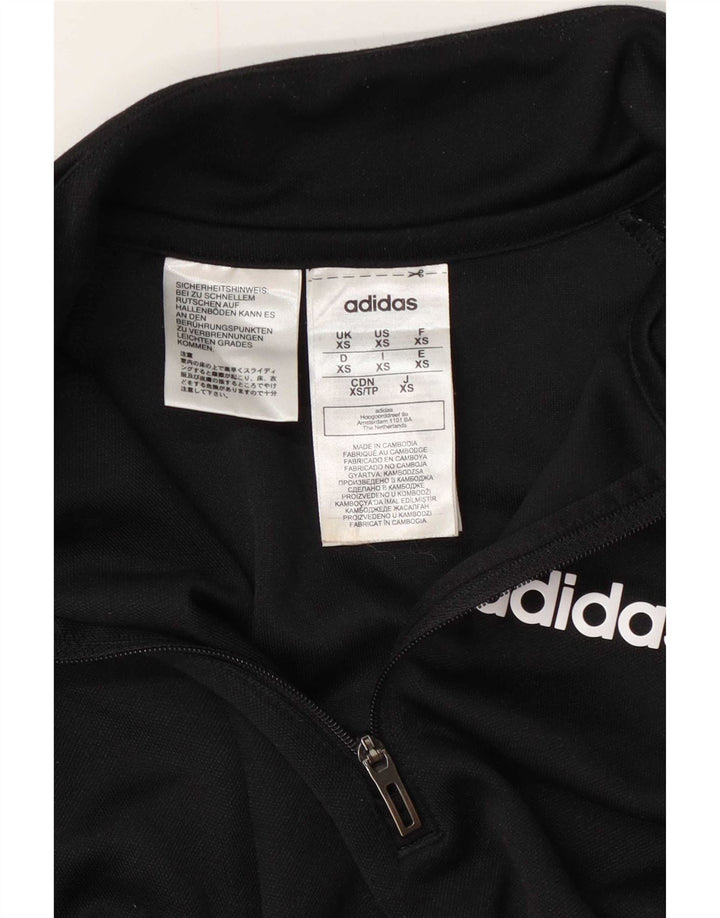 Adidas Hommes Aeroready Zip Neck Pull Survêtement Top XS Noir Polyester