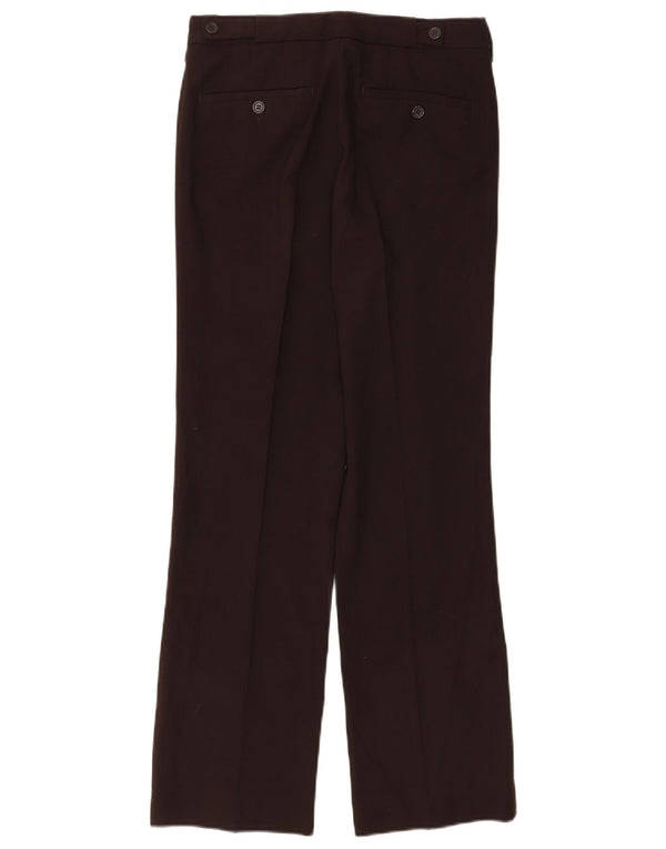 Zara Pantalon décontracté droit pour homme EU 38 Small W30 L30 Marron Polyester