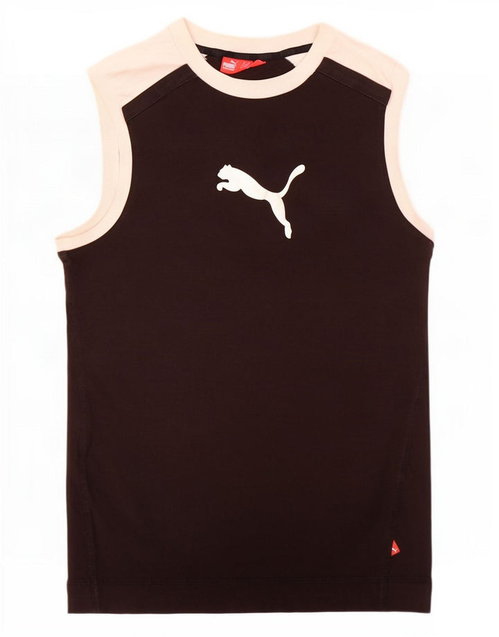 Puma Débardeur Graphic Homme Noir Moyen Coton Colorblock