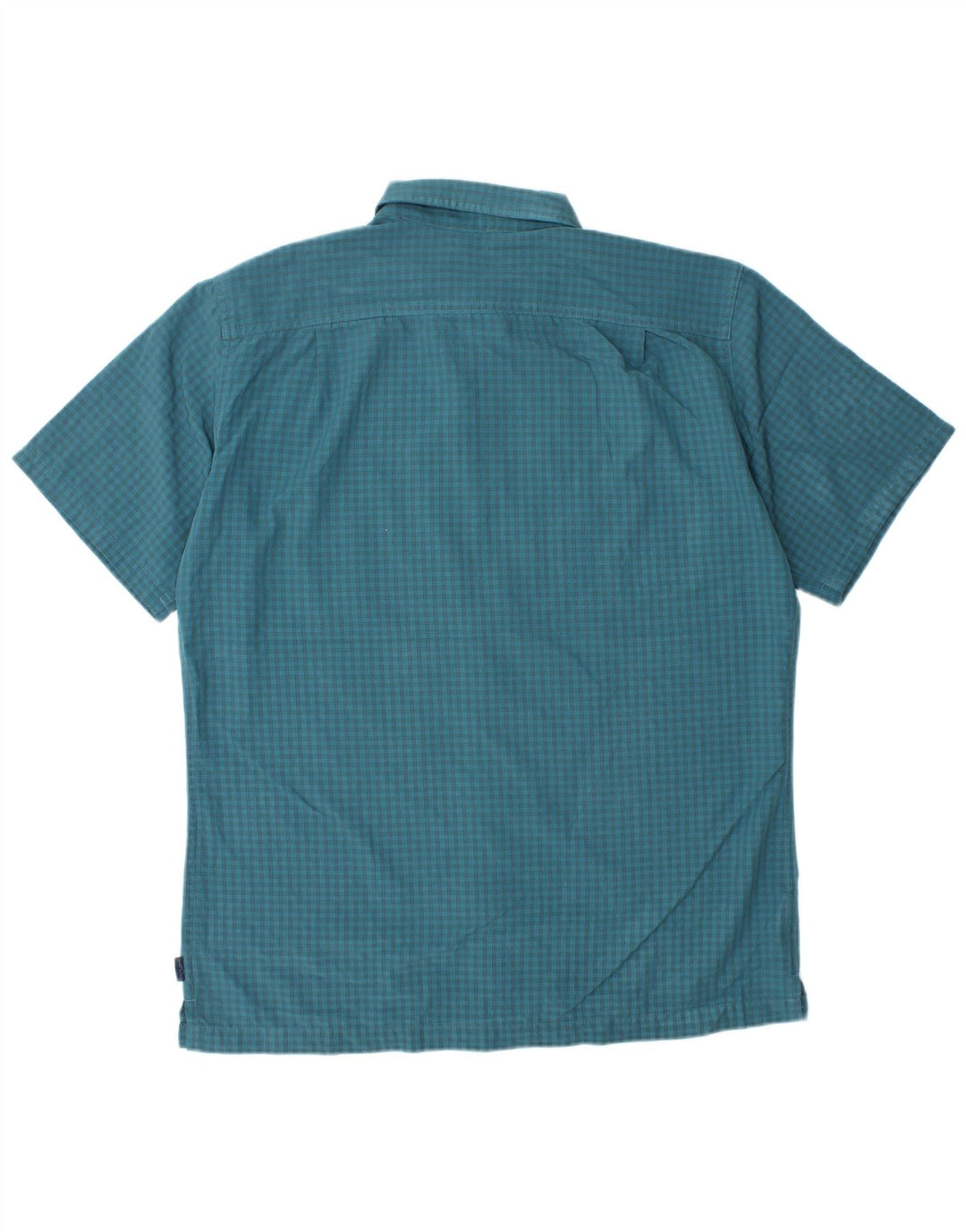 EDDIE BAUER Chemise à Manches Courtes Homme Bleu Moyen Vichy Polyester
