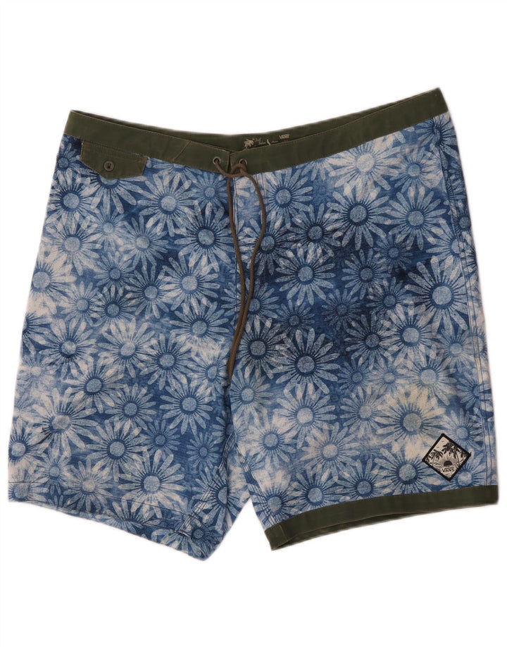 Vans Short de bain homme grand bleu fleuri en polyester