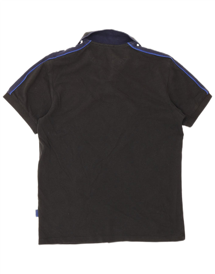 Gas Polo Graphique Homme Noir Moyen Coton Colorblock