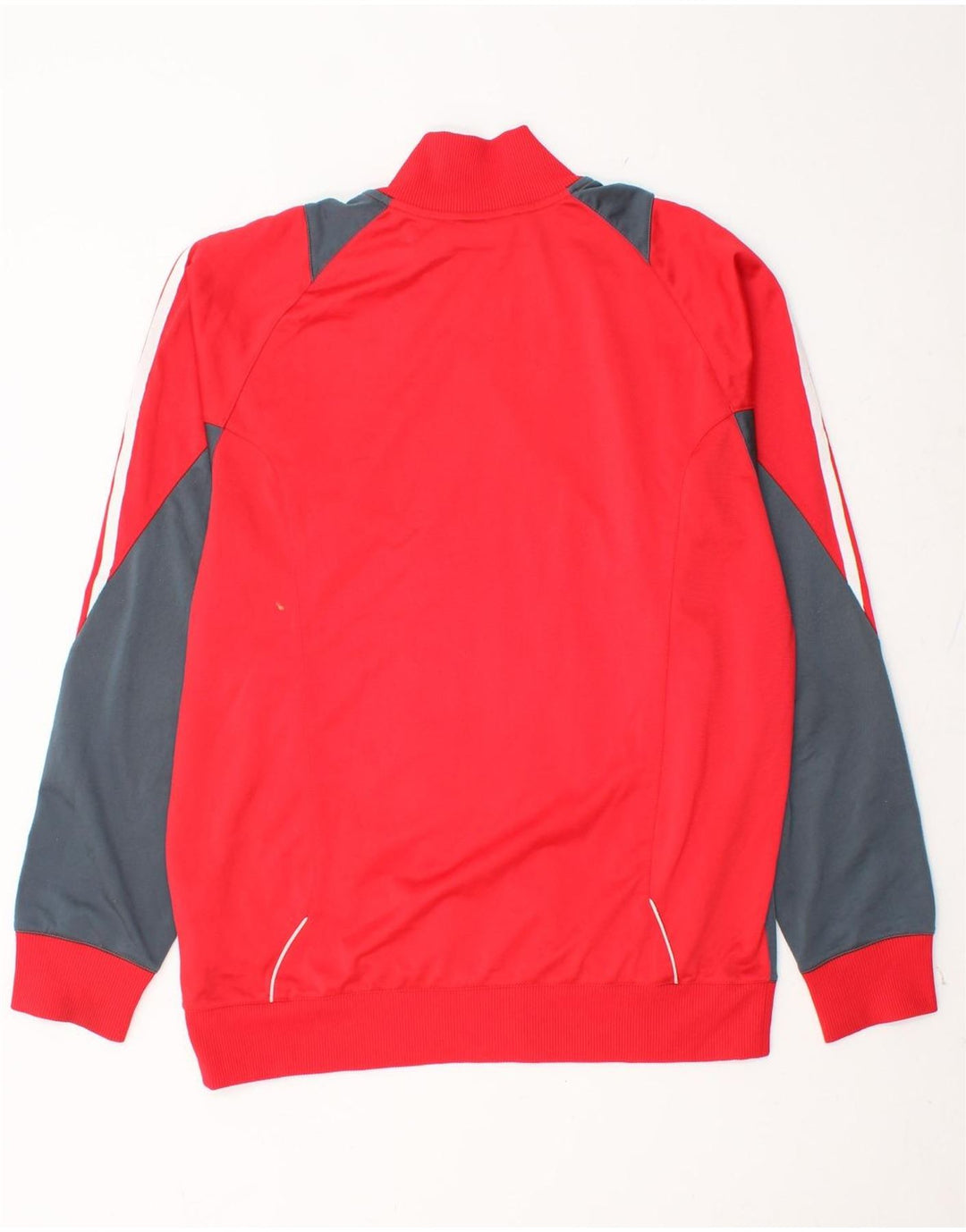 ADIDAS Veste de survêtement pour homme UK 42/44 Grand Rouge Colorblock Polyester
