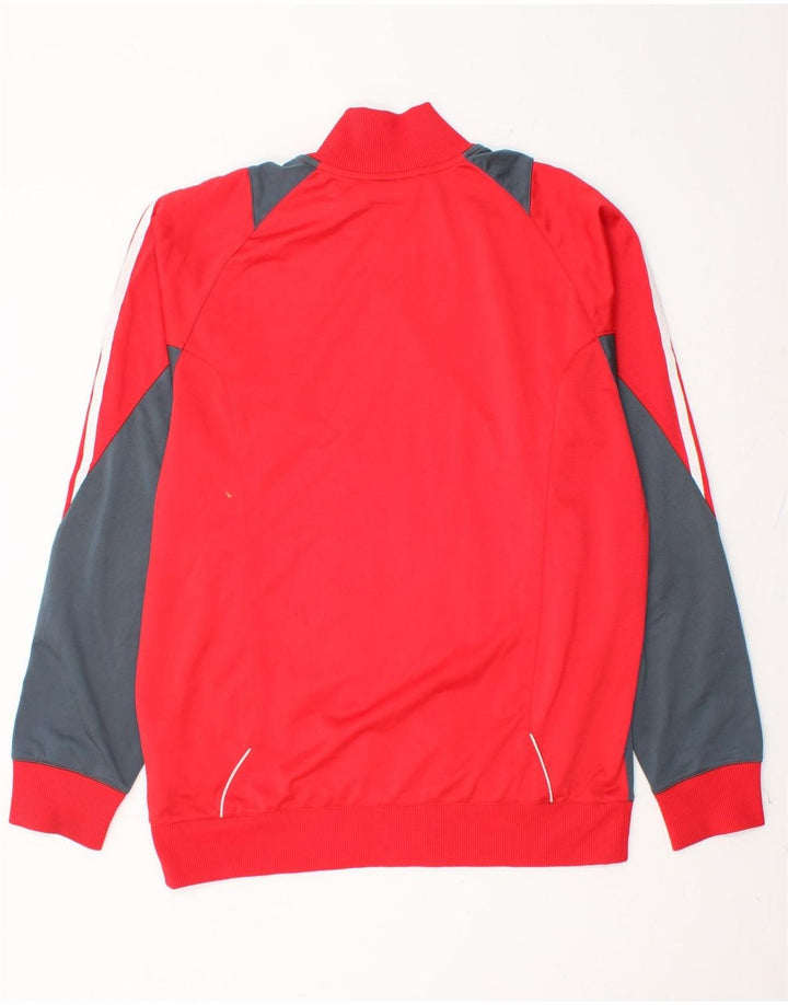 ADIDAS Veste de survêtement pour homme UK 42/44 Grand Rouge Colorblock Polyester