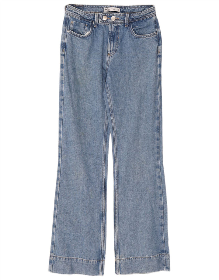 Zara Jean Bootcut Femme EU 34 2XS W24 L31 Bleu